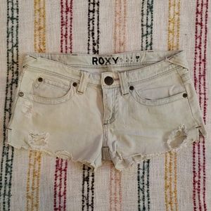 ROXY cut off denim shorts